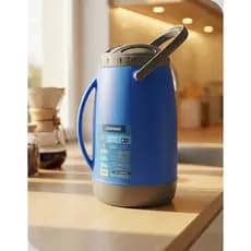 Garrafa Térmica 2,5L Soprano Tereré Azul Isotérmica Alça Retrátil Líquidos Gelados Praia E Camping