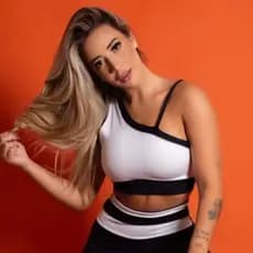 Top Finess Academia De Alcinha Ginastica Topper Branco e Preto Sem Bojo