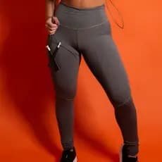 Calça Legging Feminina Grossa Cós Alto Tecido Duplo Academia zero transparencia Suplex