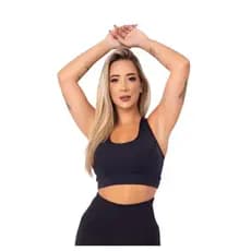 Top Academia Alta Sustentação Fitness Sutiã Esportivo Feminino Musculação Nadador Corrida