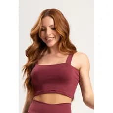 Cropped Alça Grossa Suplex -  Várias Cores - Cropped Feminina Fitness Academia