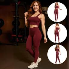 Calça Legging Cintura Cos Alta Feminina Academia Esportiva Fitness Leg Elástica