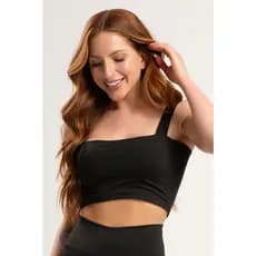 Cropped Feminina Fitness Academia - Top Cropped Regatinha Verão - Cropped Alça Grossa Suplex