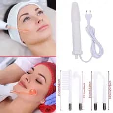 Alta Frequência Facial e Capilar Portátil Eletroterapia com 4 Eletrodos Bivolt