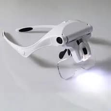 Lupa De Cabeça Estética Oculos Profissional 5 Lente Aumento óculos de lupa com led