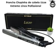 Prancha Chapinha de cabelo Lizze Profissional Extreme cinza