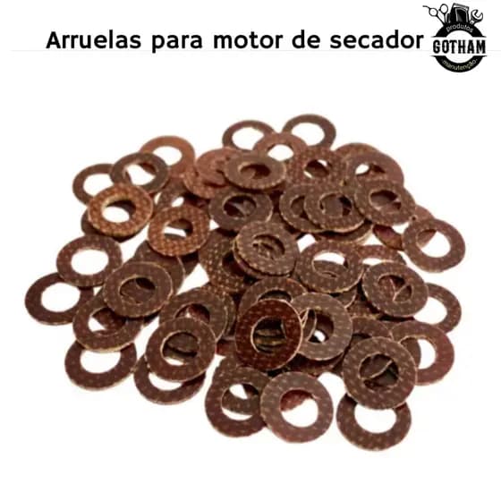 Arruelas para motor de secador profissional 100 unidades Finas