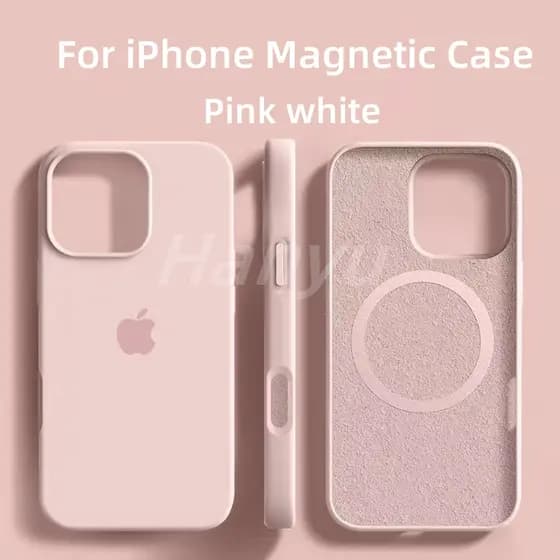 Capa De Telefone Magnética De Silicone Líquido Para iPhone 17 16 15 14 Pro Max Proteção Da Lente Câmera À Prova De Choqu