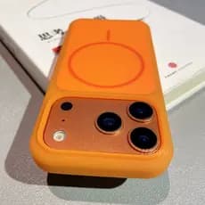 Capa De Gelatina De Silicone Líquido Fosco Telefone Magnético Para iPhone 17 16 15 14 13 Pro Max Multifuncional Adequado