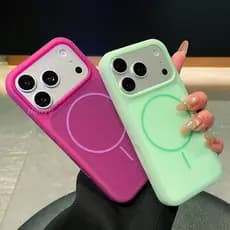 Capa De Telefone De Silicone Líquido De Janela Grande Com Sensor De Gelo Magnético De Anel Fino Para iPhone 13 14 15 16