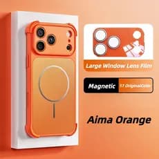 Capa De Telefone Anti-Queda Com Airbag De Quatro Cantos Magnético AG Para IPhone 17 16 15 14 13 Pro Max Protetora De Bot