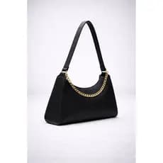 Bolsa Feminina Baguete com Alça Transversal - Preto, Elegante e Versátil