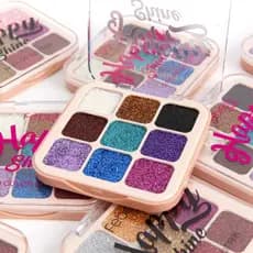 Paleta Shine Happy Glitter Febella - 9 Cores de Puro Glamour