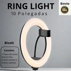 Ring Light 26cm 10 Polegadas sem tripé