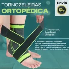 Tornozeleiras Ortopédica Compressão Estabilizadora Par Tornozeleira Ajustável Unissex