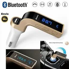 Transmissor Bluetooth e Carregador Veicular FM TF Aux USB