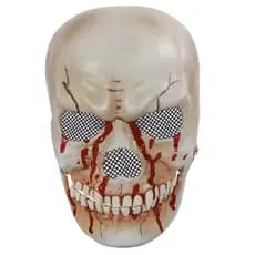 Máscara Caveira Mandíbula Articulada Halloween Ajustável