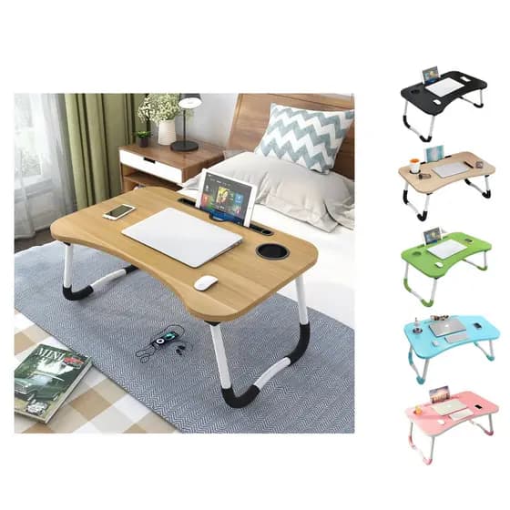Mesa Portátil Dobrável Para Notebook Home Office Estudo Refeição Cama Escrivaninha