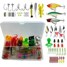 Kit Com + de 100 Iscas Artificiais para Tucunaré e Traíra