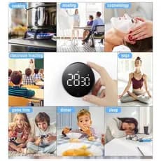 Cronômetro Progressivo e Regressivo Digital Timer Temporizador  Touch com Alarme ideal para cozinhar estudar praticar exercícios
