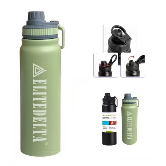 Garrafa Térmica 800ml ELITEDELTA® Pode ser personalizada com seu nome