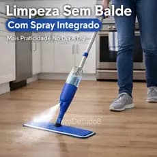 Mop Spray Com Reservatório E Refil Microfibra Mop Spray 360 Graus Limpeza Sem Balde Para Piso