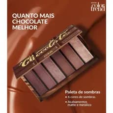 Paleta de sombras Ed. Chocolate com 6 cores Avon