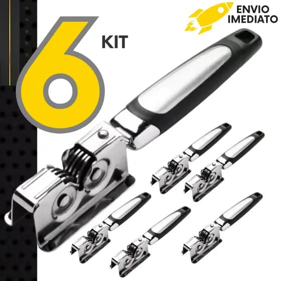 Kits 6, 4 ou 2 un - Afiador de Facas Profissional com Cabo Ergonômico Resistente