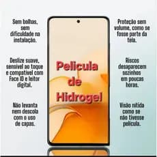 Película Hidrogel HD para Xiaomi note13, realme C63,Redimi A03,Note 50, Xiaomi 14T e outros modelos Xiaomi