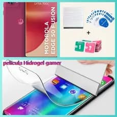 Película de Hidrogel Gamer (fosca Antireflexo )para moto Edge 50 fusion, 50 pro,50ultra,motoG85,motoG75+kit aplicacão