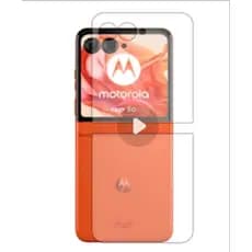 Película de Hidrogel TRASEIRA (parte de fora)moto Razr 40, Razr 50,Razr 60