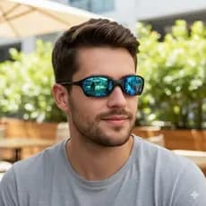 óculos de sol masculino haste de metal surf praia oversized ciclismo