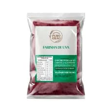 Farinha de Uva Pré Treino Academia Culinária Cozinha Bebida Suco Milkshake 100% Natural Puro