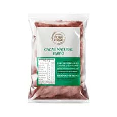 Cacau em Pó 100% Natural Alcalino Chocolate Doces Fonte de Energia Pré Treino
