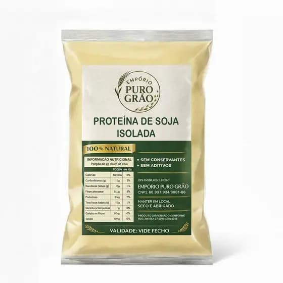 Proteína Soja Isolada Pré/Pós-Treino Academia Nutrição Vegano Músculo