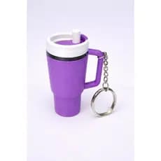 Chaveiro Porta Batom Copo Térmico Mini Porta Batom com Tampa Porta Batom Chaveiro Estilo Copo Térmico Impressão 3D Envio