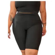 Bermuda Legging Plus Size Ciclista Fitness Academia GG G1 G2 G3 Modelo Curve