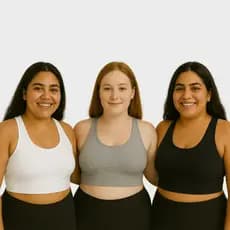 Kit 3 Top Plus Size Cropeed Nadador Suplex Poliester G1 G2 G3 G4 G5