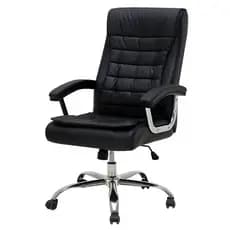 Cadeira Escritório Presidente Confortavel Ergonomica Grande Preta