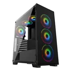 Gabinete Gamer Vidro Usb3.0 Xway 01144 Com 6 Fans Cooler Rgb