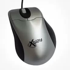 Mouse Ótico Xway Usb 800dpi Preto E Prata 01361