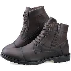 Bota Coturno Masculino Zíper Confortavel e Estiloso