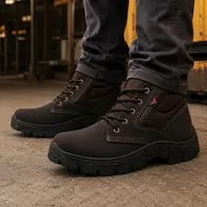 Bota Coturno Masculino Trabalho Adventure Trilha Com Cadarço Macio Estiloso Confortavel DIUBER
