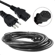 Cabo de Força Tripolar 5 Metros 10A P/ Fonte Pc Tv 110v/220v