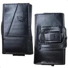 Bainha Capa Celular De Cinto e Bermuda Em Couro Sintético Clip Horizontal Aparelhos Pequenos
