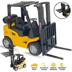 🚜 Mini Empilhadeira de Fricção com Acessórios 🏗️ Carrinho de Construção