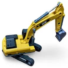 🚧 Miniatura Escavadeira Pá Carregadeira Brinquedo Mini Bobcat Die-Cast com Fricção e Detalhes Realistas
