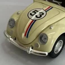 🚗 Miniatura Fusca Herbie 53 1:36 🏁 Metal Fricção Abre Portas e Capô