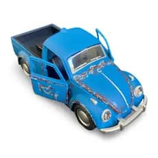 Miniatura Fusca Rally 1:32 – Metal Alloy e Pintura Estilo Ferrugem
