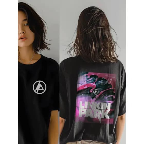 Camiseta Linkin Park 100% Algodão Novo Album From Zero Show Rock Estampa dupla frente e costas unisex leve e respiravel